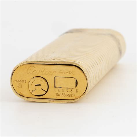 cartier gold plated lighter price|cartier lighter 18k gold.